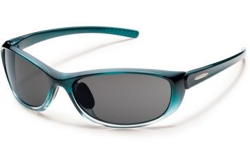 Image of Suncloud Polarized Optics Wisp (New) Sunglasses - Teal Fade Frame, Gray Polarized Polycarbonate Lenses S-WSPPGYTF