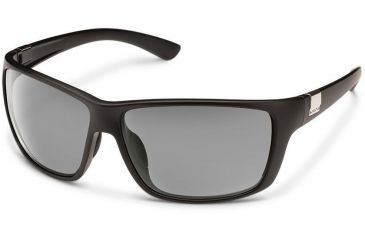 Image of Suncloud Polarized Optics Councilman Sunglasses-Matte Black-Gray