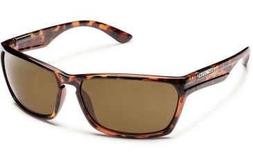 Image of Suncloud Polarized Optics Cutout Sunglasses-Tortoise-Polarized Brown
