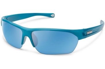 Image of Suncloud Polarized Optics Detour Sunglasses-Glacier Blue-Blue Mirror