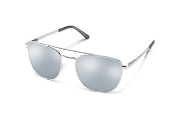 Image of Suncloud Polarized Optics Fairlane, Color - Matte Silver, Lens Color - Polarized Silve, 202341SC9564M