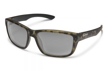 Image of Suncloud Polarized Optics Mayor Sunglasses, Matte Silver Tortoise S-MAPPGYMST