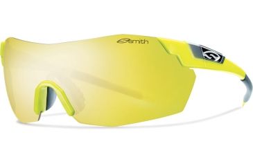 Image of Suncloud Polarized Optics Pivlock V2 Max Sunglasses-Acid Yellow-Yellow Mirror
