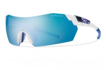 Image of Suncloud Polarized Optics Pivlock V2 Max Sunglasses-Matte Clear-Blue Mirror