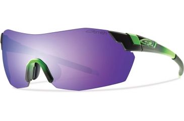 Image of Suncloud Polarized Optics Pivlock V2 Max Sunglasses Reactor Green/Purple Sol-X/Ignitor/Clear Carbonic TLT Lenses VWMPCPRMRG