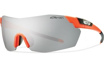 Image of Suncloud Polarized Optics Pivlock V2 Max Sunglasses-Safety Orange-Platinum