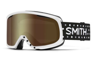 Image of Suncloud Polarized Optics Riot Goggle-White Dots-Gold Sol-X Mirror