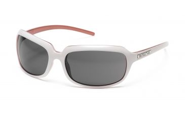 Image of SunCloud Poppy Sunglasses with White Backpaint Frames, Gray Lenses