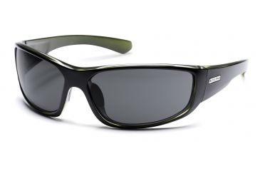 Image of SunCloud Pursuit Sunglasses with Black Backpaint Frames, Gray Lenses