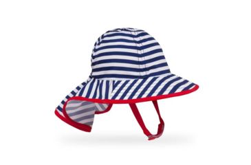 Image of Sunday Afternoons Infant Sun Sprout Hat, Navy/White Stripe, Infant S2F01553B55721