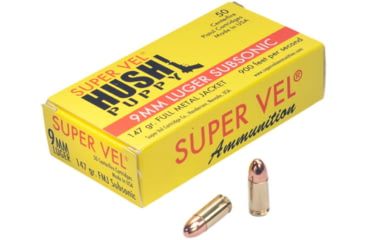 Image of Super Vel Ammunition 9mm Luger 147 grain Full Metal Jacket Brass Cased Pistol Ammo, 50 Rounds, 914750HN