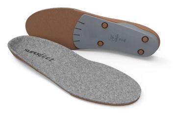 Image of Superfeet Merino Grey Premium Insoles-Merino Grey-C (M 5.5-7)