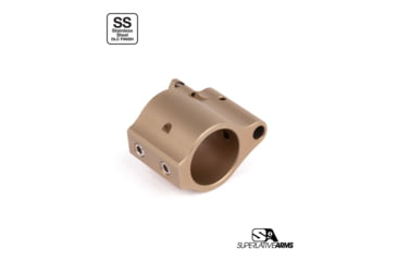 Image of Superlative Arms Gas Block .750 in Solid Set Screw, DLC, Tan, SABO-DI-750ST