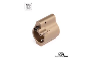 Image of Superlative Arms Gas Block .750 in Solid Set Screw, DLC, Tan, SABO-DI-750ST