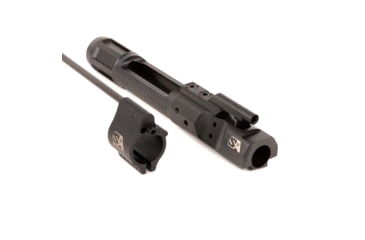 Image of Superlative Arms Adjustable Gas Block DI Builders Kit, .750in Clamp On, Melonite, QPQ, DI Gas Block, Carbine Length, Melonite Gas Tube, Right Hand, Full Auto, Dark DLC Carrier, Black, SABO-DI-RFD-CM750CM