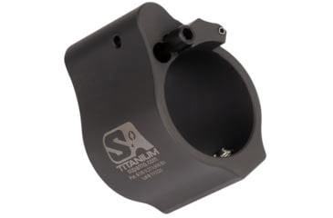 Image of Superlative Arms Adjustable Bleed Off AR-15/AR-10 Gas Block, .875in, Solid, Set Screw, DLC, Dark, SABO-DI-875SDT