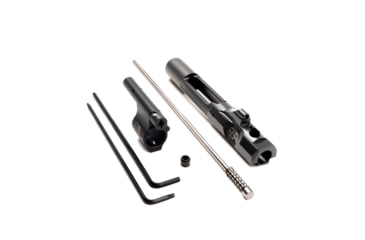 Image of Superlative Arms AR-15 .625in Solid Adjustable Piston System, Solid, Set Screw, Melonite, QPQ, Piston Gas Block, Mid Length Op Rod, Right Hand, Full Auto, Dark DLC Carrier, Black, SABO-PS-RFD-M625SM