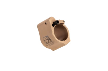 Image of Superlative Arms Solid Set Screw Adjustable Bleed Off Gas Block, .936in, Solid, Set Screw, Stainless Steel, DLC Tan Finish, Tan, SABO-DI-936ST