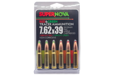 Image of SUPERNOVA 762 110GR FMJ GRN/RED Rifle Ammunition 6/60, PMSN762-MP