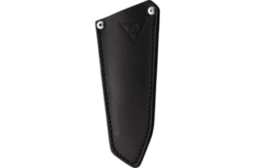 Image of Suprlativ Hella CF Fixed Blade Knife, 4.88in Overall, 2in Black PVD Bohler M390 Stainless Blade, Black Carbon Fiber Handle, Leather Sheath, SUP002