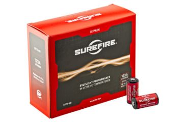 Image of Surefire 123A Lithium Battery Box, 72 Batteries, 3 Volt SF72-BB
