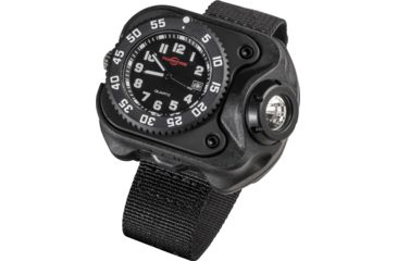 Image of SureFire 2211 Wristlight With Surefire Watch Movement, Rechargeable Li-Ion, 15/60/300 Lumens, Black, 2211-B-BK-SF