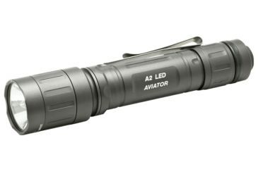 Image of Surefire Aviator 2L Flashlight, Olive Drab, Dual Output, Red LED A2L-HA-RD