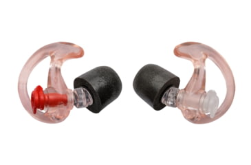 Image of SureFire Comply Foam Tipped, Filtered Earplugs, Medium, 1 Pair, Clear EP7-MPR