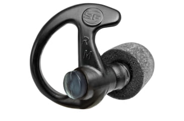Image of SureFire EP10 Sonic Defenders Ultra Max Full-Block Foam-Tipped Earplugs - 1 Pair, Black, Large EP10-BK-LPR