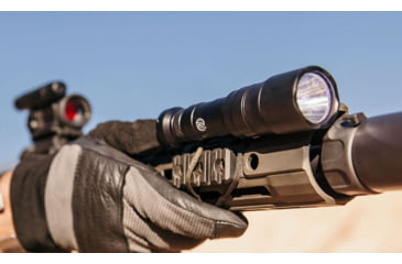 Image of SureFire M340DFT-PRO Turbo Series 18350/123A High Candela 3-Volt Dual Fuel Scout Pro LED Weapon Light, 123A, 550 Lumens, Black, M340DFT-BK-PRO