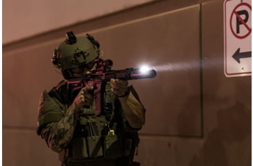 Image of SureFire M640DFT-PRO Turbo Series 18350/123A High Candela 6-Volt Dual Fuel Scout Pro LED Weapon Light, 123A, 550 Lumens, Black, M640DFT-BK-PRO