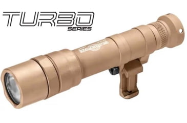 Image of SureFire M640DFT-PRO Turbo Series 18350/123A High Candela 6-Volt Dual Fuel Scout Pro LED Weapon Light, 123A, 550 Lumens, Tan, M640DFT-TN-PRO