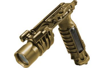 Image of SureFire Millennium Vertical Foregrip WeaponLight, White Navigation LED, Tan Body, ARMS Lever