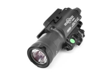 Image of SureFire MasterFire Ultra High Output 1000 Lumens White LED, Green Laser Weapon Light, Black, X400UH-A-GN