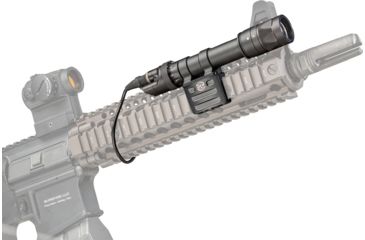 Image of SureFire Scout LED Weapon Light, CR123A, Picatinny, Weaver Attachment, White light and infrared, 350 Lumens, Black, M613V-BK