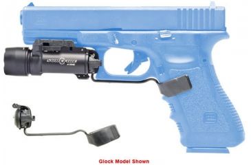 Image of Sure-Fire X200 Weaponlight Remote Slimline Switch on Glock Handgun