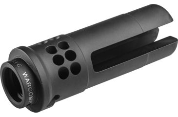 Image of SureFire WARCOMP Flash Hider w/Suppressor Adapter, Ported 3-Prong, HK G36, 5.56, M15x1, Black WARCOMP-556-M15X1