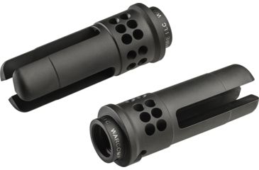 Image of SureFire WARCOMP Flash Hider w/Suppressor Adapter, Ported 3-Prong, HK G36, 5.56, M15x1, Black WARCOMP-556-M15X1