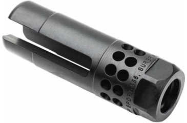 Image of SureFire Warcomp Sport Flash Hider, 762-5/8-24, Black, WARCOMP-SPORT-762-5/8-24