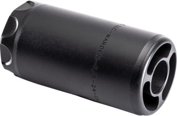 Image of SureFire Warden Blast Diffuser, Multi Caliber, 1/2-28, Black, WARDEN-1/2-28-BK