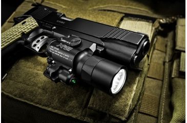 Image of SureFire X400 Ultra Flashlight, CR123A, Green, 1000 Lumens, Black, X400U-A-GN