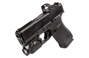 Image of SureFire XSC Micro-Compact 350 Lumens Pistol Light , Glock Slimline G43X and G48 with Accessory Rail, White Light, Hard Anodized Black, XSC-A