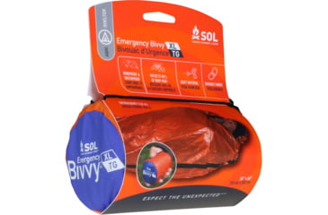 Image of Survive Outdoors Longer Emergency Bivvy Orange, 84X60in, XL, 0140-1139