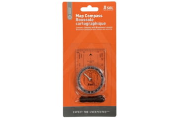 Image of Survive Outdoors Longer Map Compass, Clear, 0140-0026