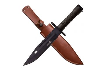 Image of Survivor Fixed Blade, 12.8in, Stainless Steel Blade, Green Nylon Fiber Handle HK-798BK