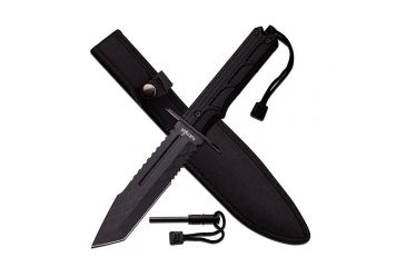 Image of Survivor Fixed Blade, 12in, Stainless Steel Blade, Black Wood Handle HK-796TW