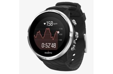 Image of Suunto 9 Watches, Stainless Steel Case/ Black Silicone Strap SS050142000