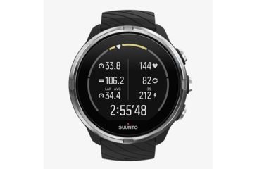 Image of Suunto 9 Watches, Stainless Steel Case/ Black Silicone Strap SS050142000