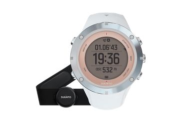 Image of Suunto Ambit3 Sport Watch w/ GPS, Compass, and Heart Rate Function, Sapphire/White, HR w/ Smart Belt SS020672000