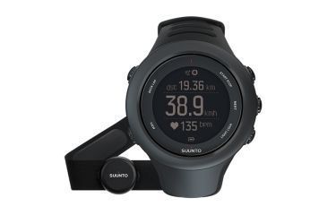 Image of Suunto Ambit3 Sport Watch w/ GPS, Compass, and Heart Rate Function, Black, HR w/ Smart Belt SS020678000